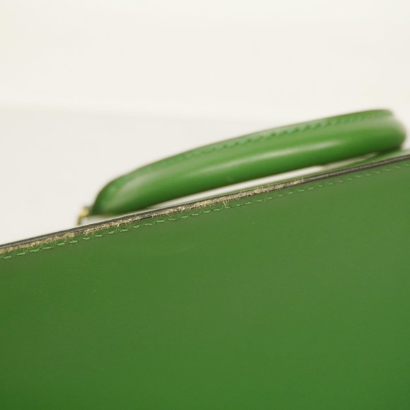 Auth Louis Vuitton Epi Sac Triangle Sac Triangle M52094 Handbag Borneo Green - Picture 11 of 13